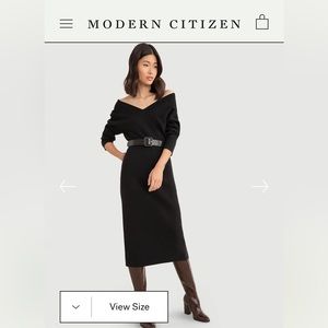 New without tags Modern Citizen Brea Off the shoulder sweater dress size small